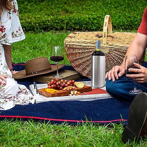 Miniatura 5 de El enfriador de botellas de vino  Mantiene el frío durante 5 horas  Se adapta a la mayoría de botellas de vino y champán de 25.4fl oz  Enfriador