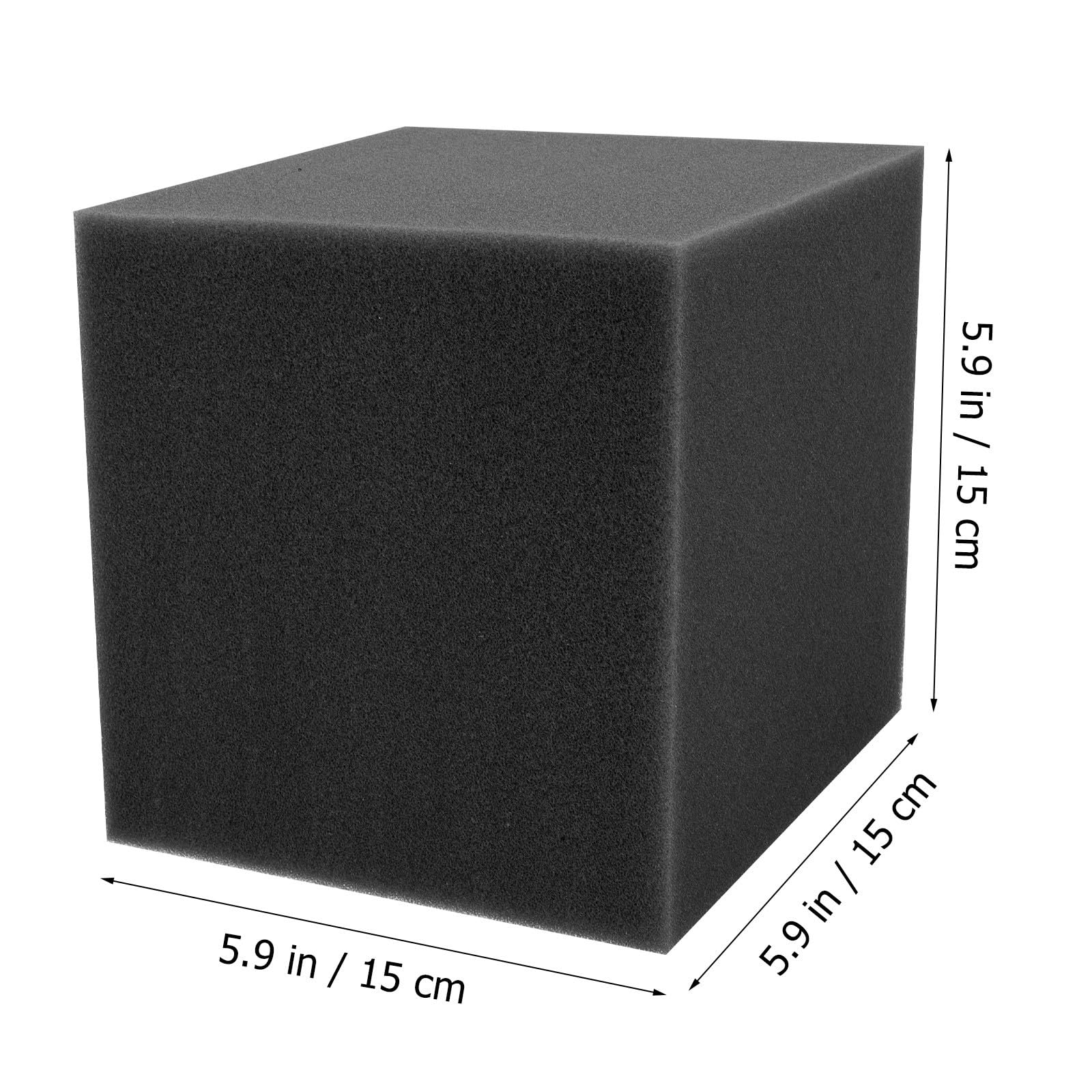 BESTonZON 16 Pezzi Trappole Ignifuga per Fonoassorbente Bassi in Spugna Nera e a Angolari Design Piramide e Cubo per Cinema Professionali e Sale Concerti
