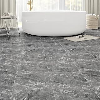 Dark Grey Marble Peel & Stick Tiles