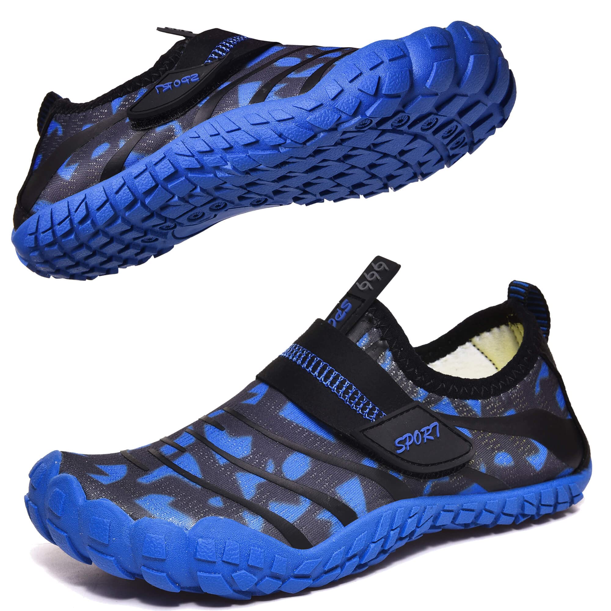 Wasserschuhe für Kinder, Jungen, Mädchen, Strandschuhe, Aqua, Schwimmschuhe, Pool, Barfußschuhe, schnell trocknend, leicht, Kinder, Surfen, Tauchschuhe, Schwarzblau, 35 EU