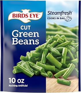 Birds Eye Steamfresh Cut Green Beans 10 oz Frozen - Flash Frozen Fresh Flavor, No Artificial Ingredients