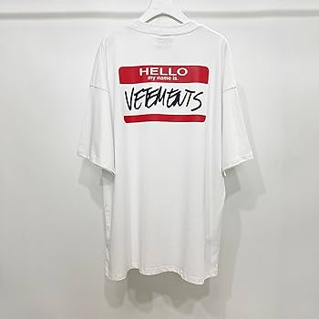 Hello My Name Is Vetements T Shirt Men 1:1 Oversize Women T