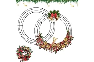 12 Inch Wreath Frame, Décor for Christmas and Beyond
