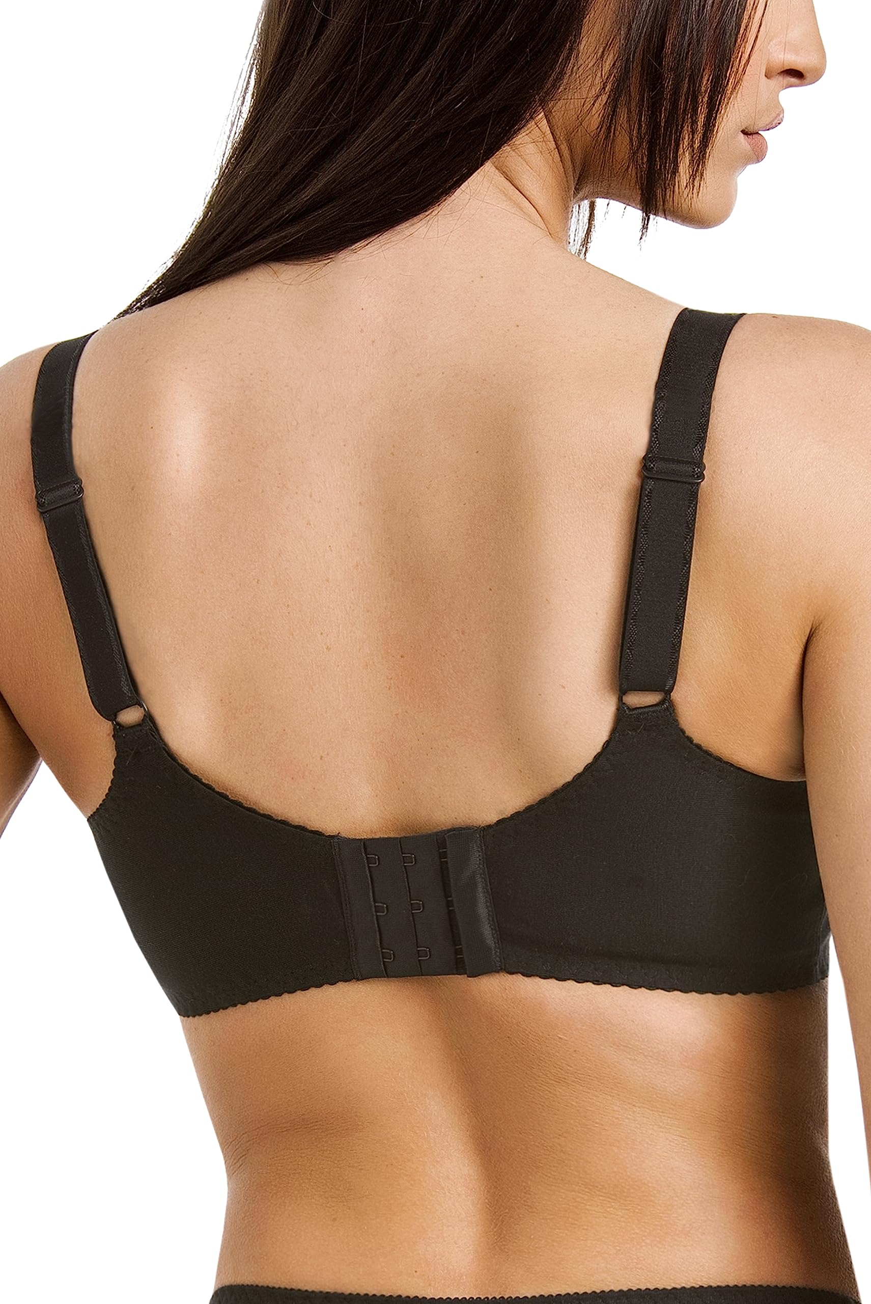 Teyli Reggiseno Donna in Cotone – Morbido con Ferretto – Spalline Regolabili – Finiture in Pizzo