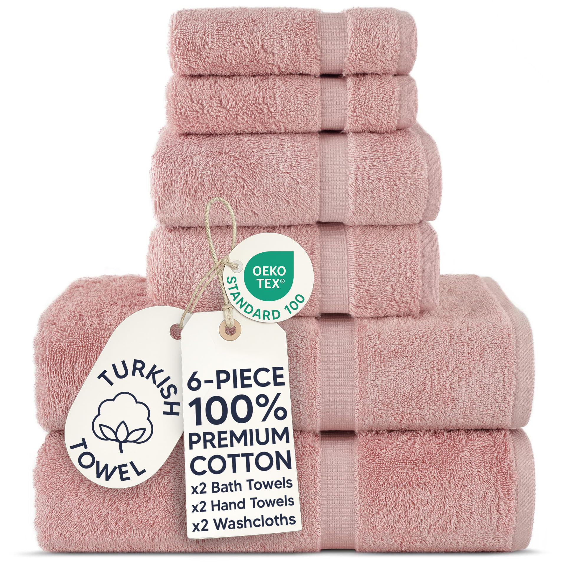 Chakir Turkish Cotton Bath Towels - 4 Pack -32