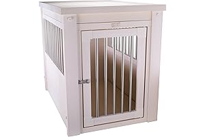 New Age Pet ecoFLEX Pet Crate/End Table, Medium, Antique White: Luxury Oasis...