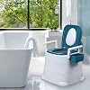 Bedside Commode, Portable Toilet for Adults, Commode Chair for Toilet with Detachable Armrest, Height Adjustable, Potty Chair for Elderly and Disabled