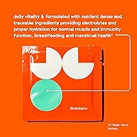 Vista 4 de M.O.O. Polvo de electrolitos para mamás, mezcla de bebida para embarazo y posparto con 5 electrolitos, 5 vitaminas esenciales, apoya la lactancia