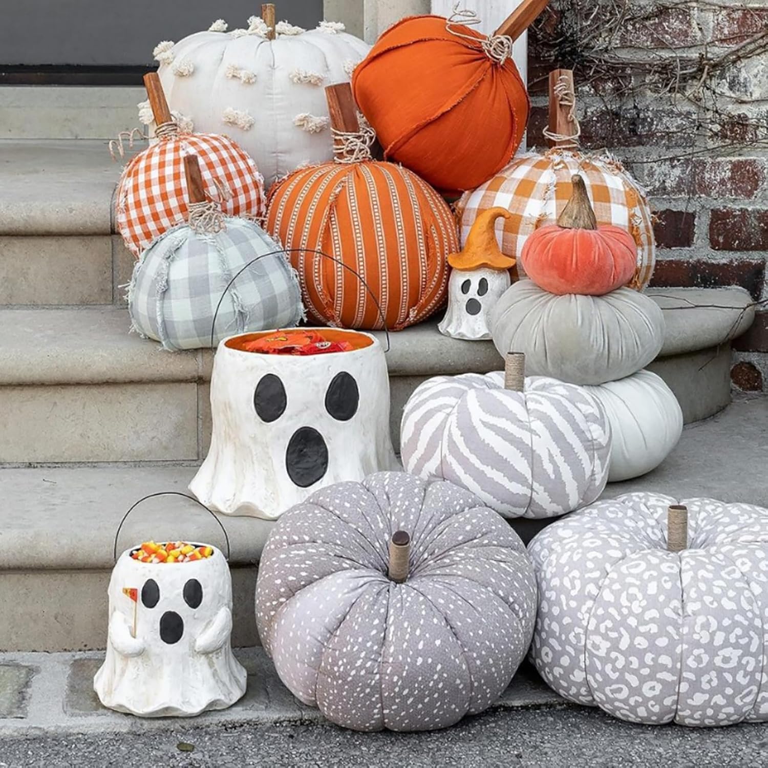 Chunful Halloween-Geistervase – 2er Set, Kunstharz – Als Süßigkeitenschale, Pflanzgefäß Oder Deko Für Party & Zuhause