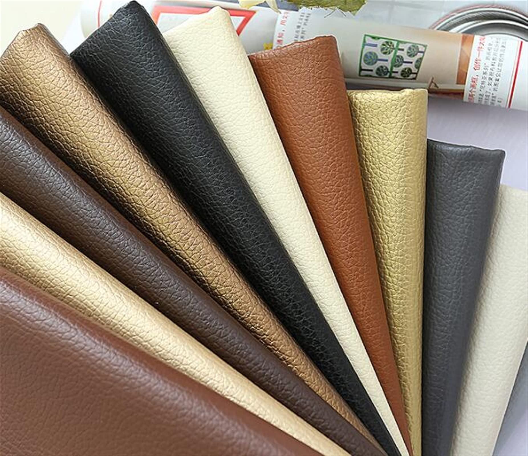 Synthetisches Leder Leder-Faux-geprgtes Leder-Kunstleder-Gewebe fr Nhen,  knstliches Kunstleder (Color : 14) : Amazon.de: Kche, Haushalt & Wohnen