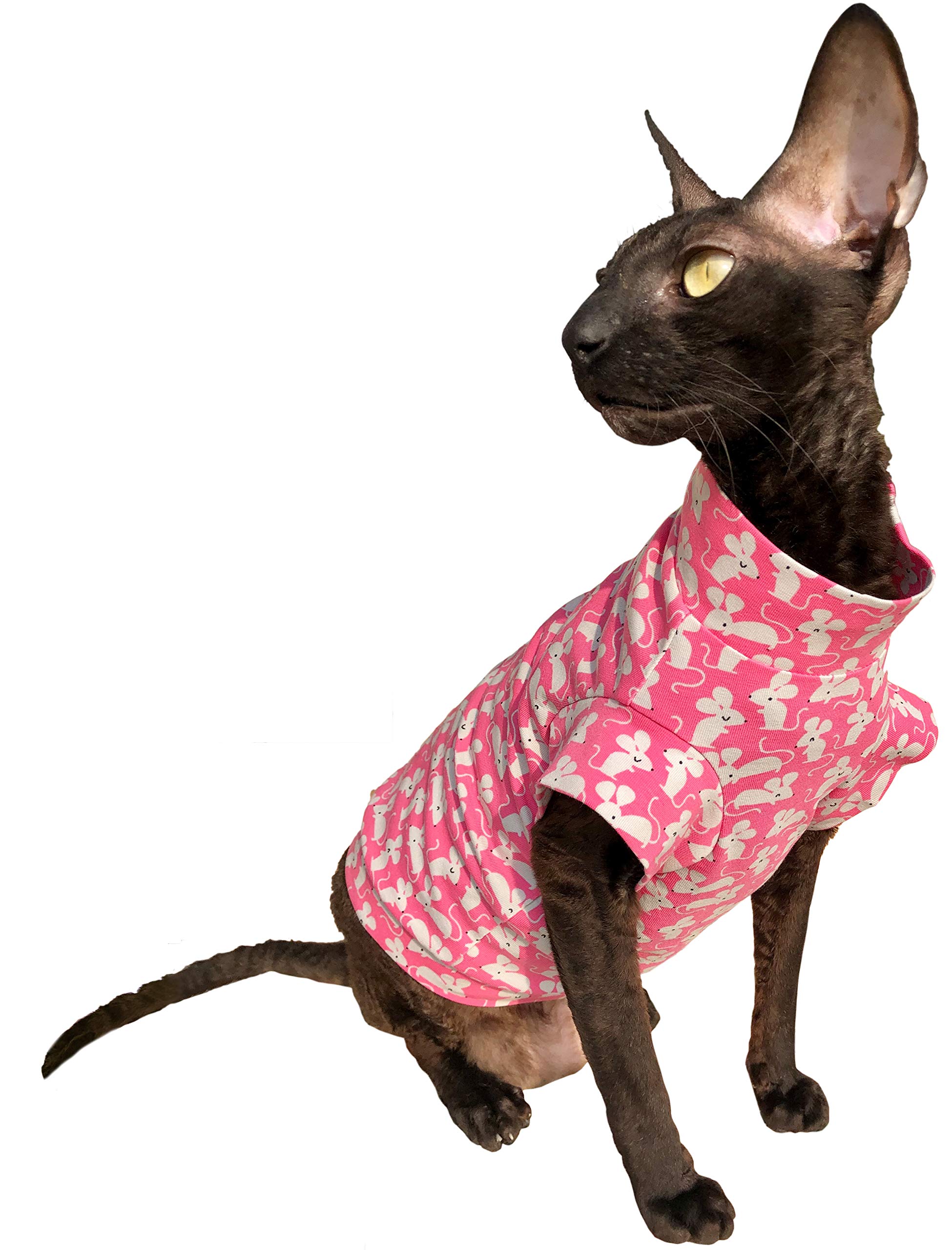 T-shirt doux souris L en fibres premium aux finitions soignées