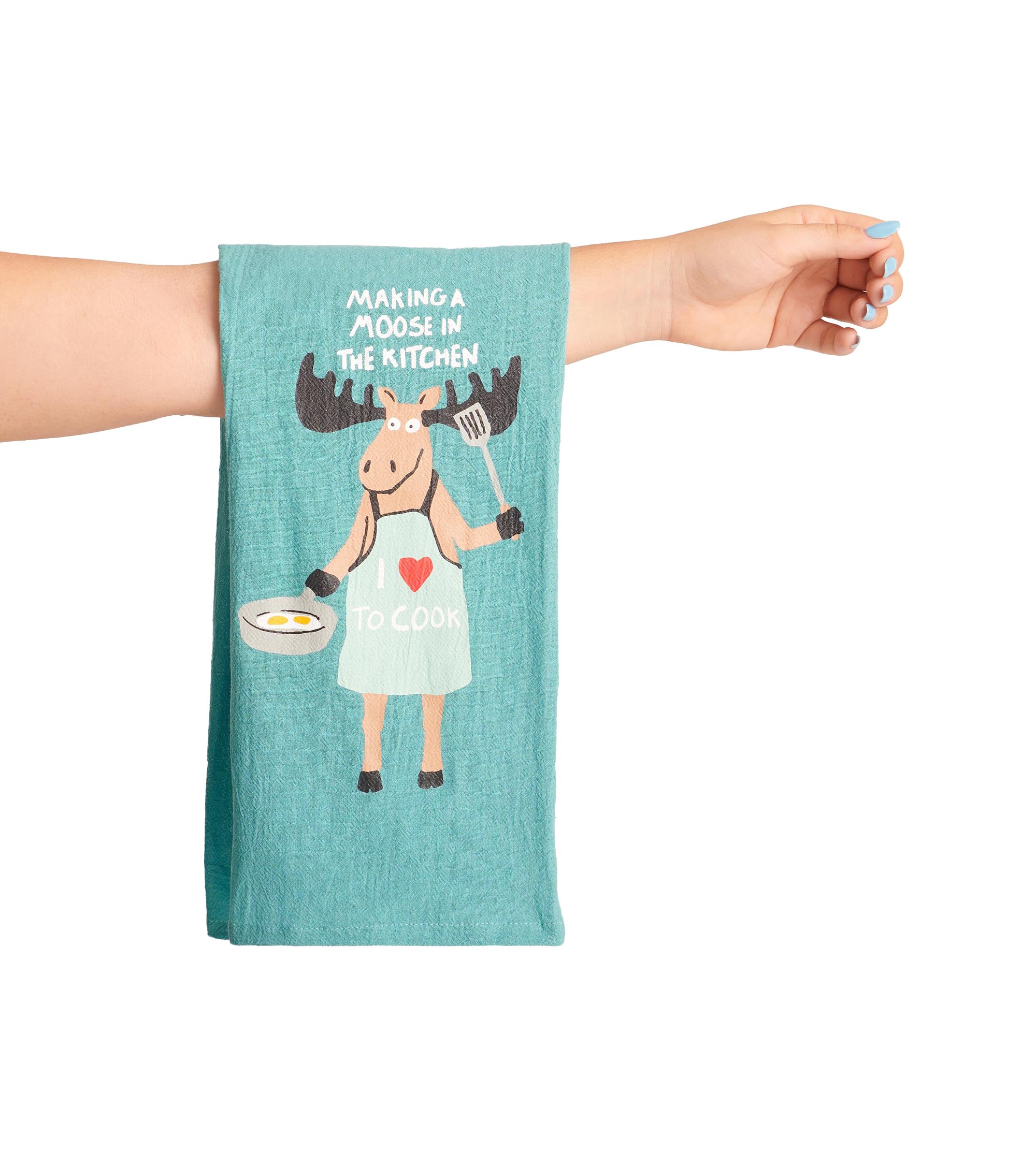 Little Blue House Boys Making A Moose In The Kitchen Kitchen Hand/Dish Towels, One Size