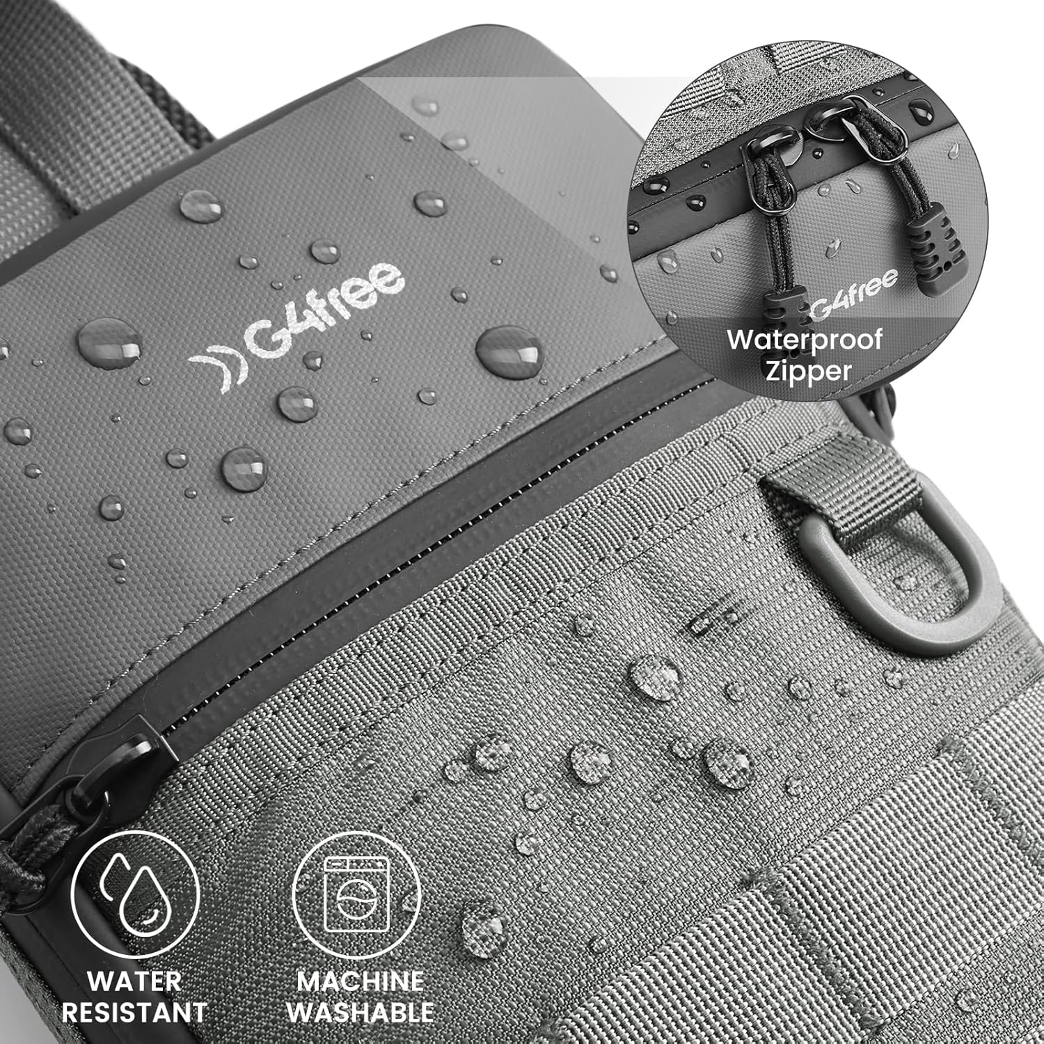 G4Free Small Crossbody Sling Bag, Mini Tactical Chest Bag Waterproof EDC Shoulder Bag for Men Women - Image 7
