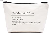 Vista 46 de LIBIHUA Bolsa de maquillaje para mujer, bolsa de cosméticos regalos para ella, bolsa de viaje femenina, Beige natural, 283-a mi increíble tía futura