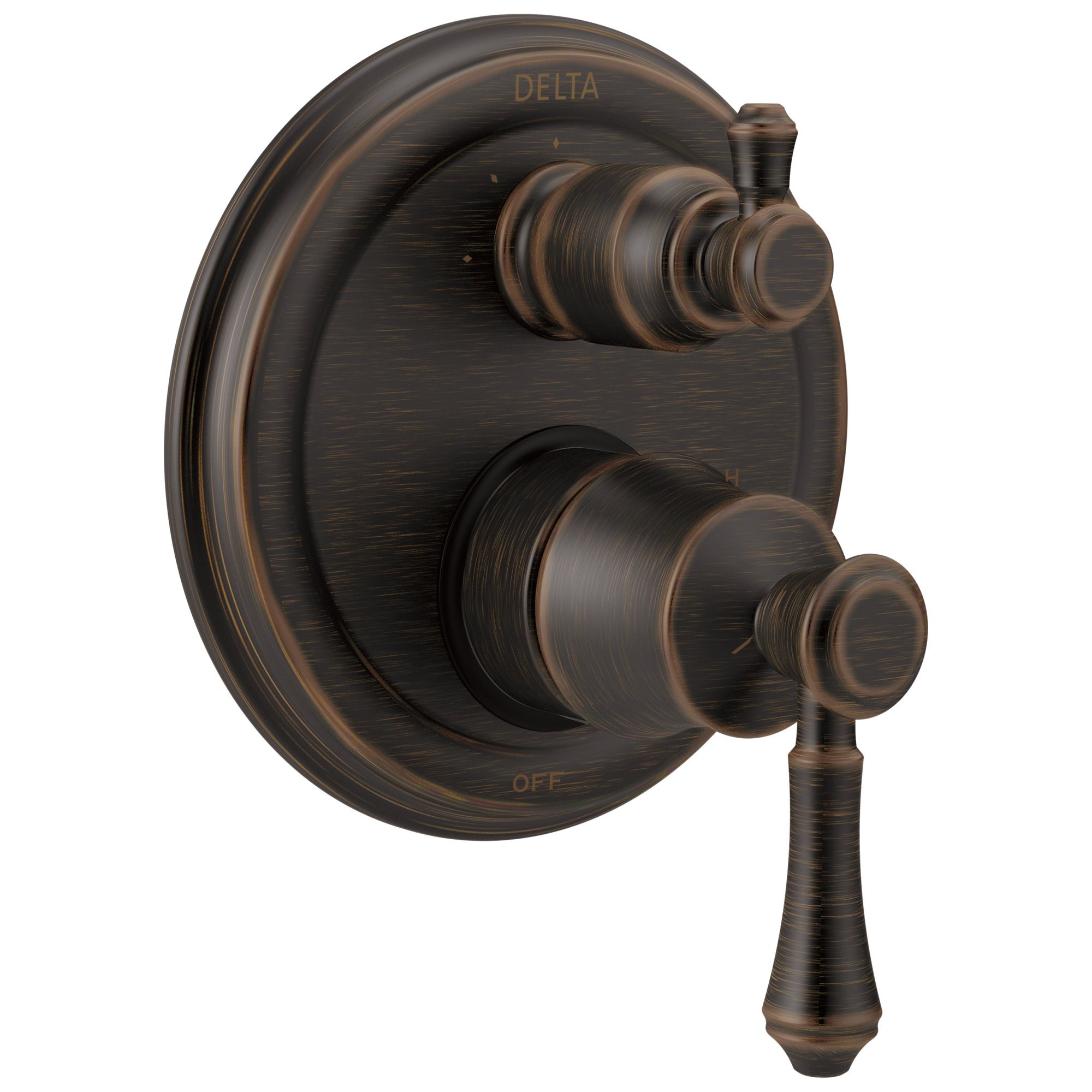 Bronce veneciano Delta grifo Cassidy para baños de estilo tradicional y relajante