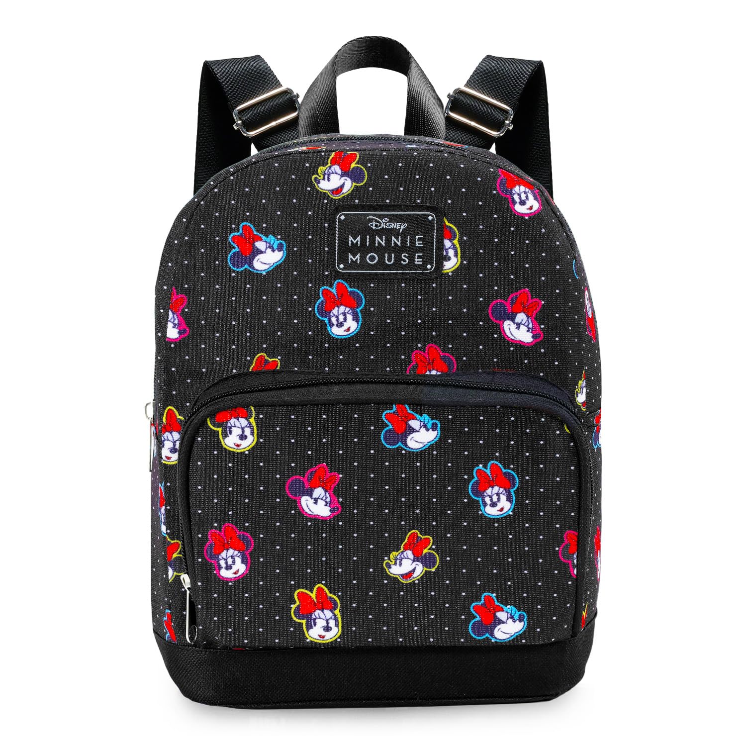Disney Minnie Mouse Mini Backpack - 10" Canvas Disney Minnie Backpack Purse Shoulder Bag | Women, Adults, Teens