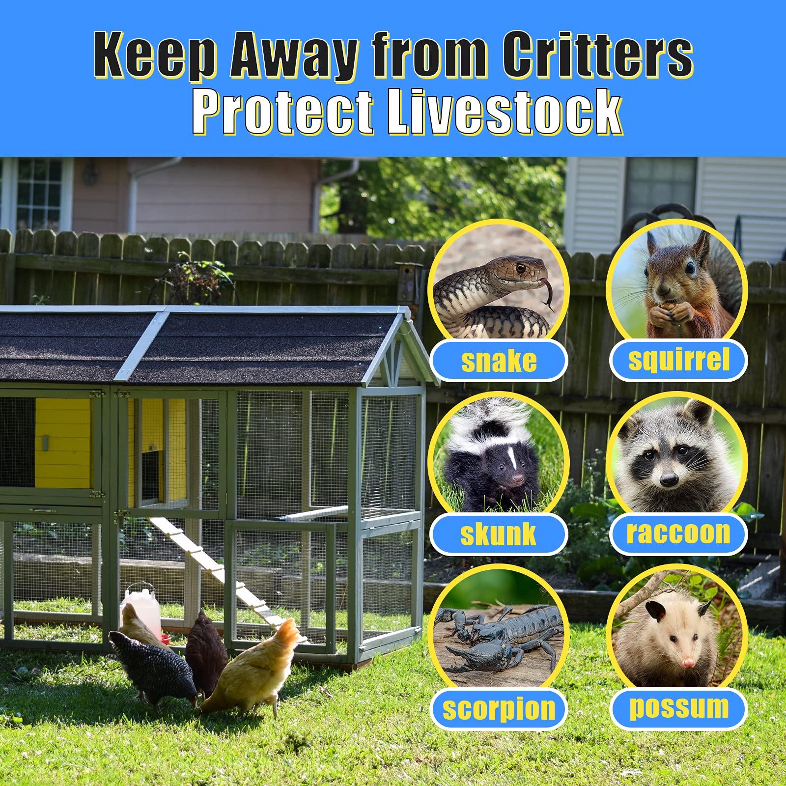 HOSOM Hardware Cloth 1/2 Inch 48" x 50' Rabbit Wire Fence, Chicken