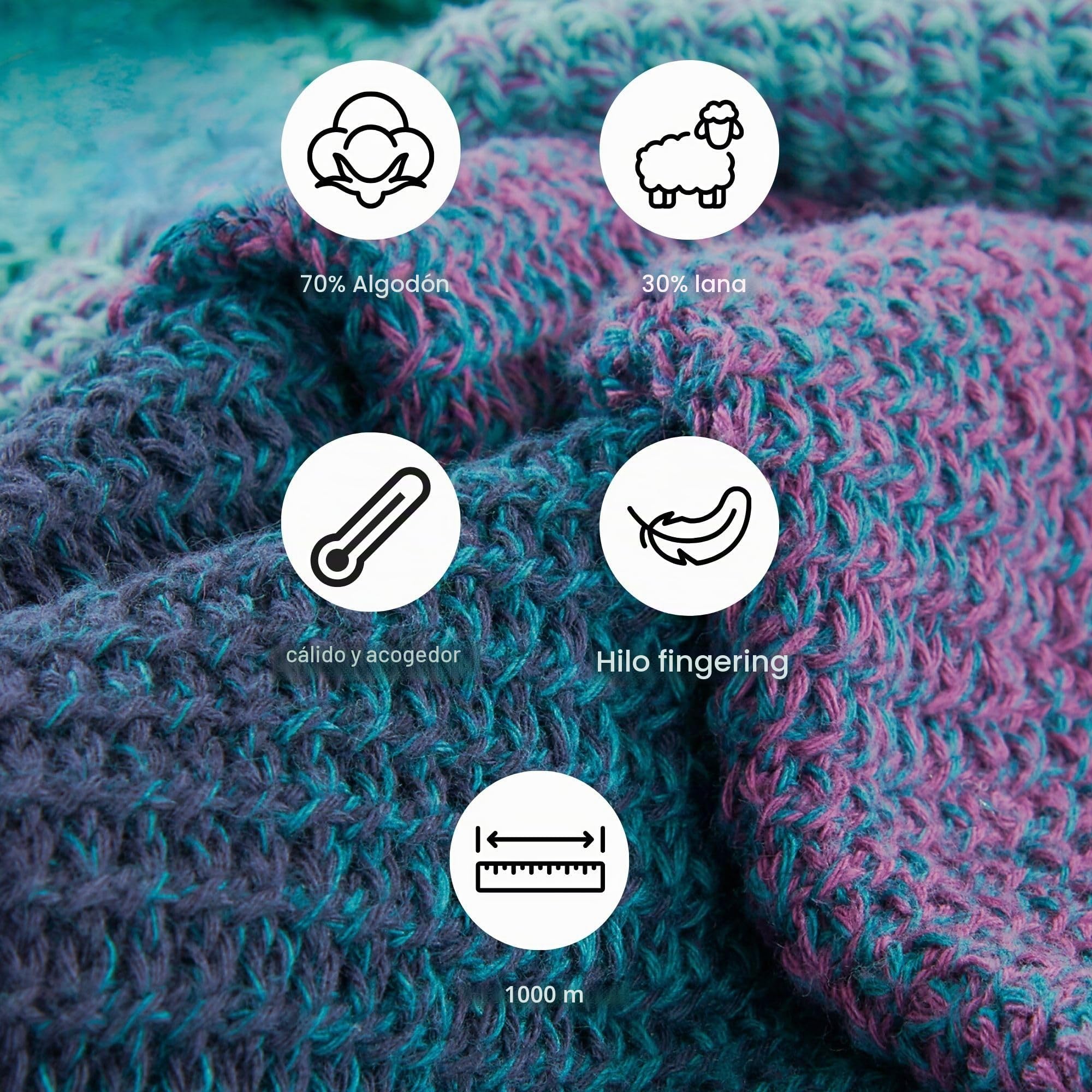 Scheepjes - Scheepjes 479 Azúcar Diente Centro Woolly Whirl - 1x1000m