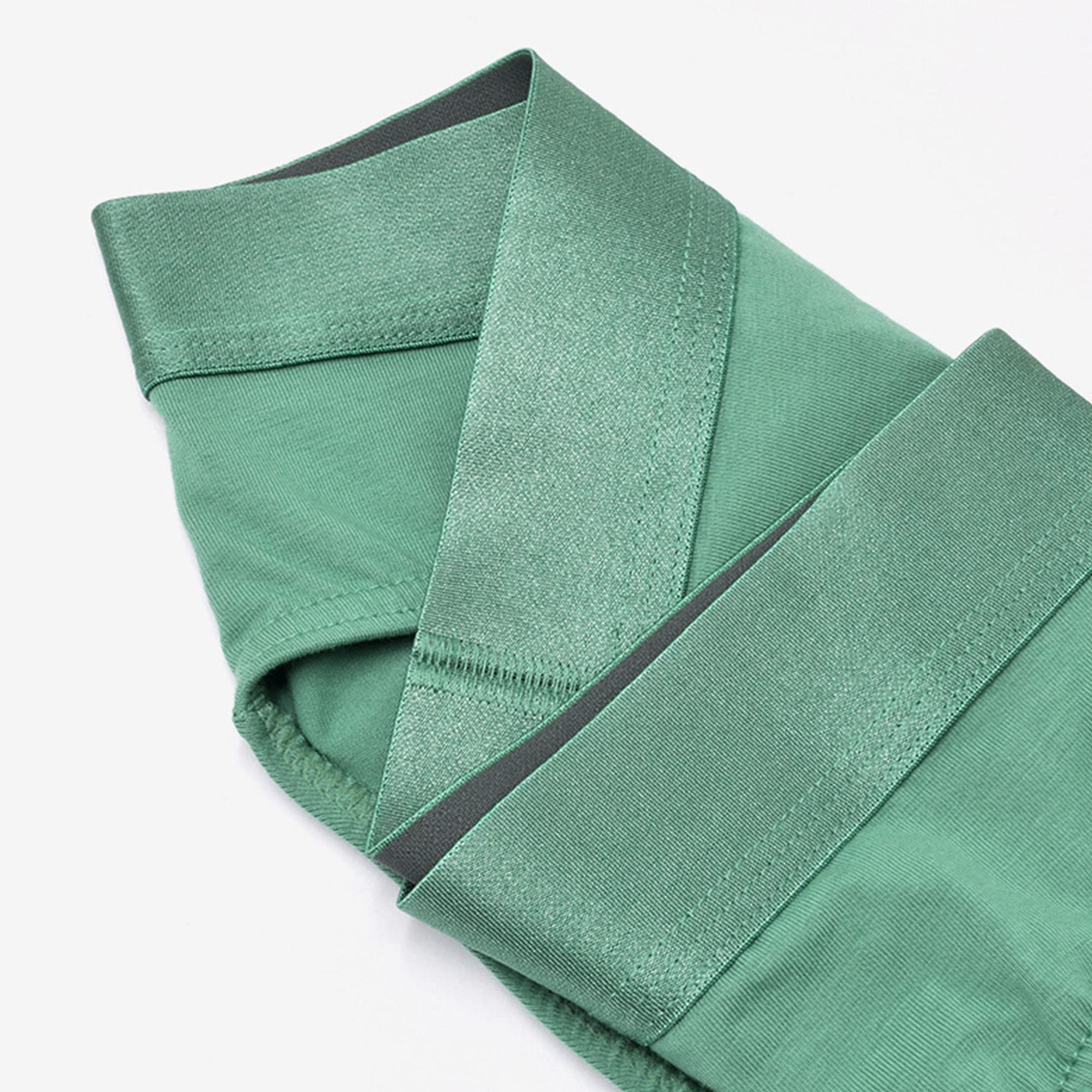 JEShifangjiusu - Ropa interior para hombre, suave, cómoda, ligera, de algodón, elástica, absorbe la humedad, paquete de 5