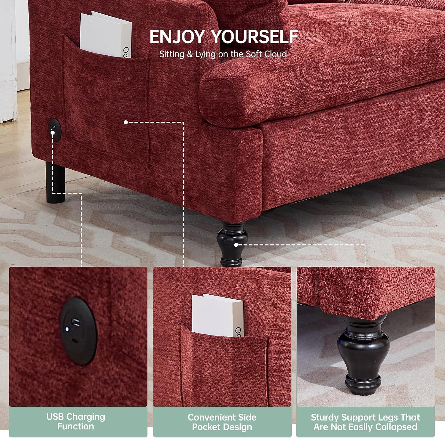 Best Red Couch Picks for 2026: Bold Living Rooms 2 70