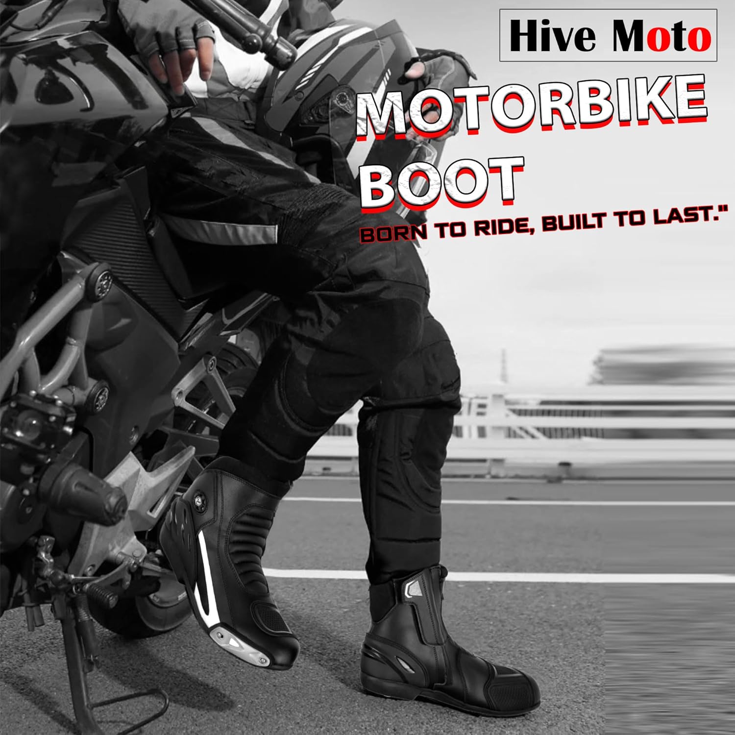Waterproof Motorcycle Boots Men's Motorcycle Shoes Motorbike Boots All Season Leather Motocross Shoes (EN 13634)