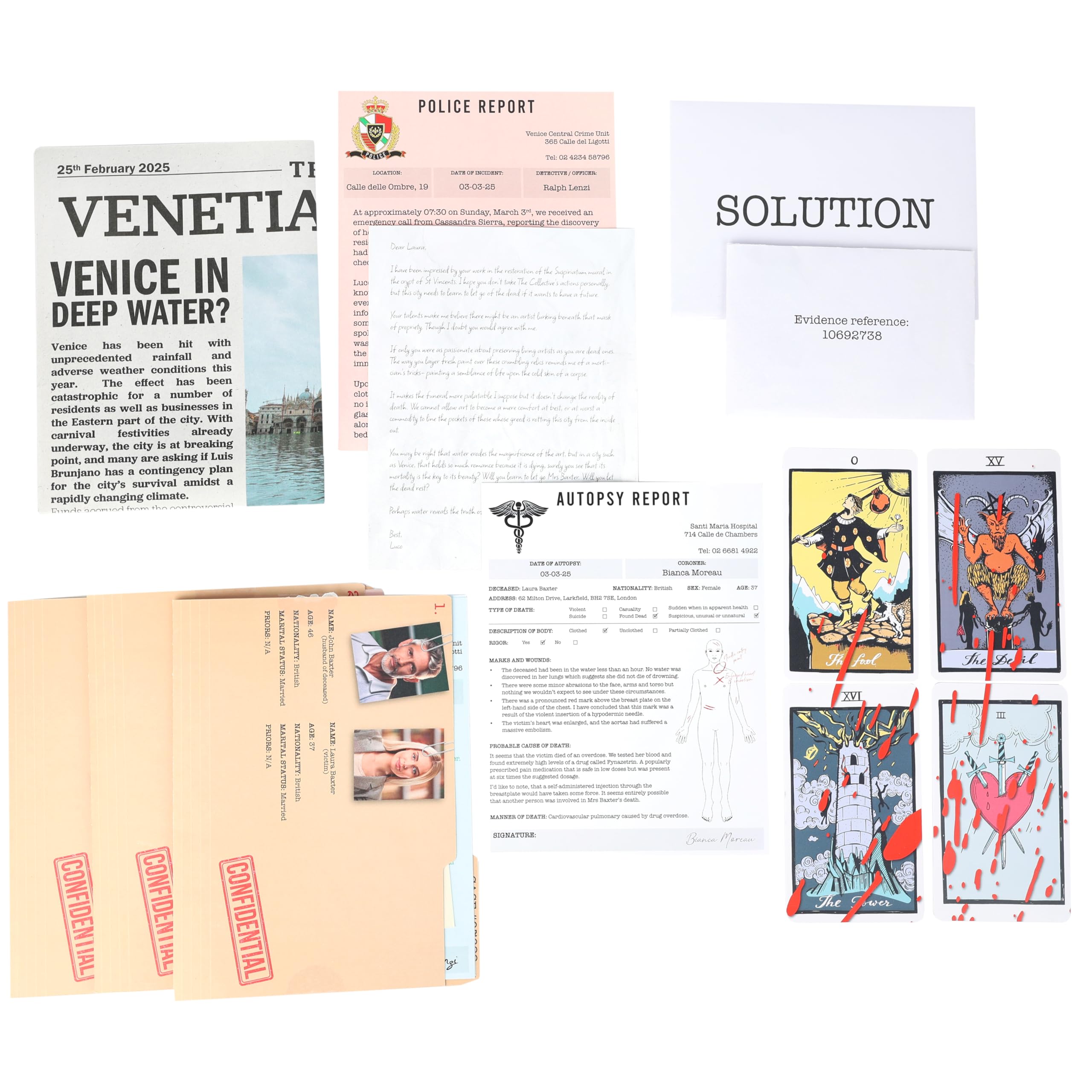 Talking Tables Murder Mystery Venice Edition Game for Christmas Parties Family Nights, and Gift Giving - Image 3
