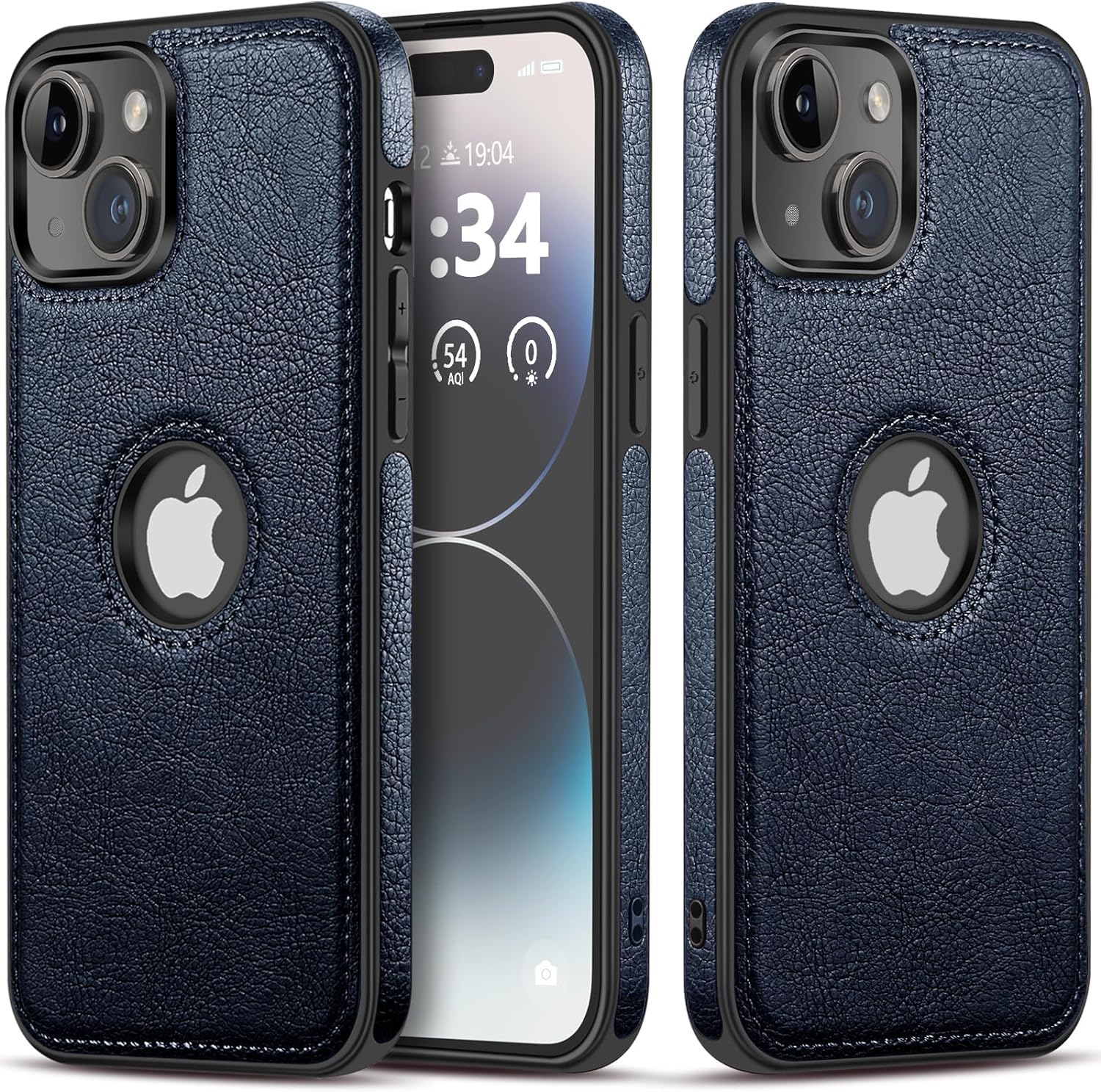 SHINESTAR iPhone 15 Case Slim Premium Vegan Leather Slim Logo View Classic Luxury Elegant Thin Protective Cover for iPhone 15 - Blue (B0CVTYX994) Amazon Price History, Amazon Price Tracker