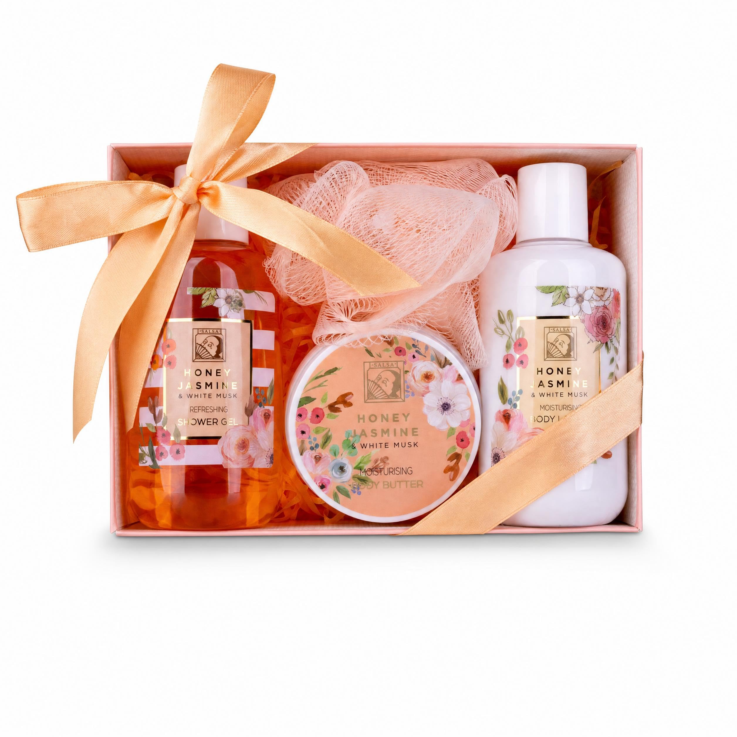 Set de Regalo de Baño Accentra Honey Jasmine con Cuidado Corporal e Higiene