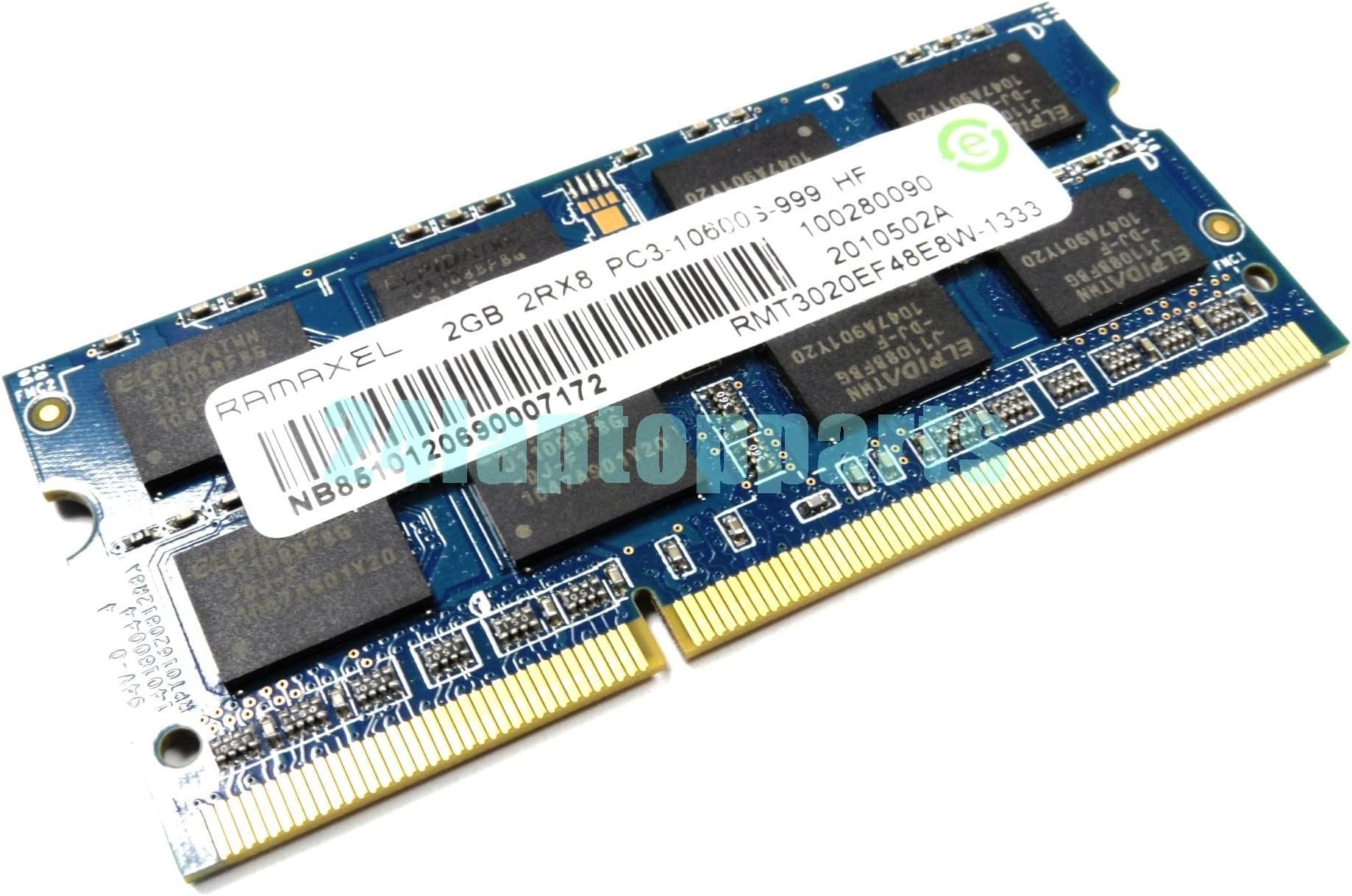 2GB DDR3 PC3-10600S-999 SODIMM MEMORY MODULE RMT3020EF48E8W-1333
