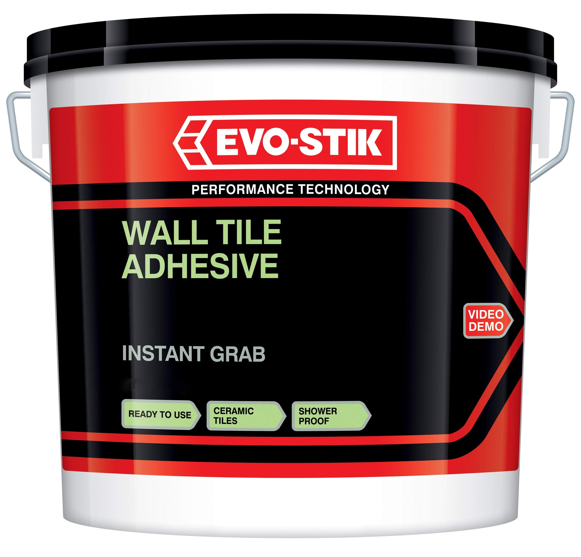 Wall Tile Adhesive Instant Grab, Ready to Use, Non-Slip Formula, Showerproof, Size: Large (5L)