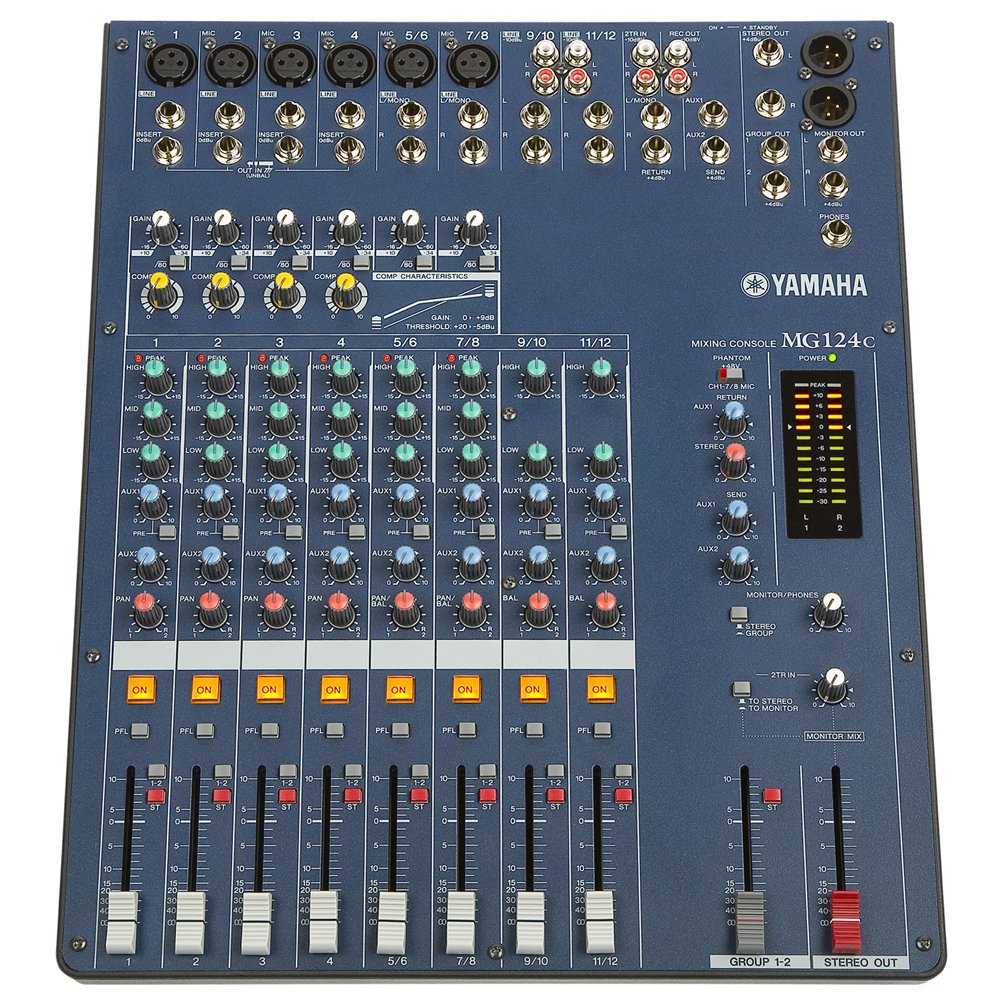 YAMAHA MG124c ミキサー Amazon.com: Yamaha MG124C 12 Input Stereo Mixer