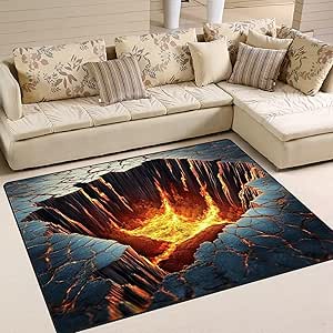 Amazon.com: DJNEAR Optical Illusion Rug 2' x 3' 3D Area Rug Abstract ...