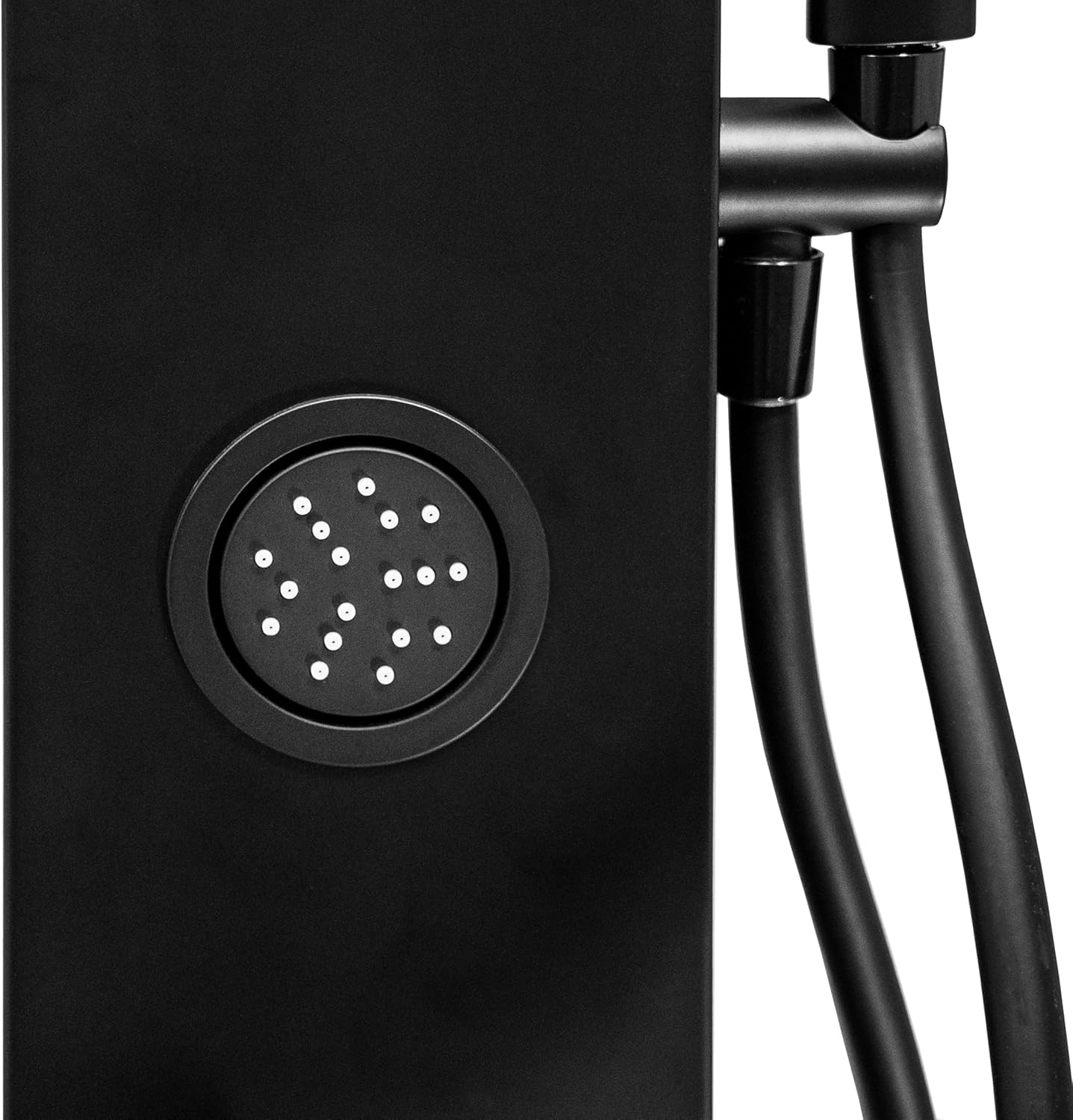 Dura Faucet RV Shower Panel Column – 4 Spray Options – Adjustable Body Sprayers & Handheld Wand – Easy Install with Water-Saving RV Shower System