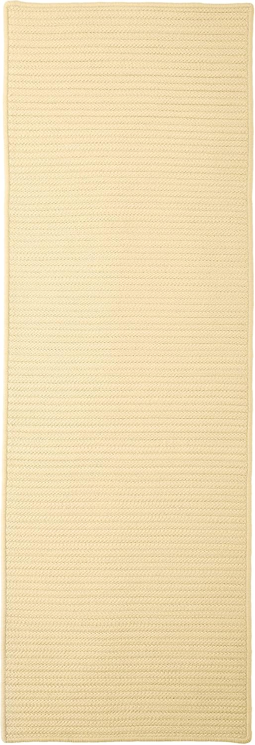 Simply Home Solid Rug, 2 by 6-Feet, Pale Banana