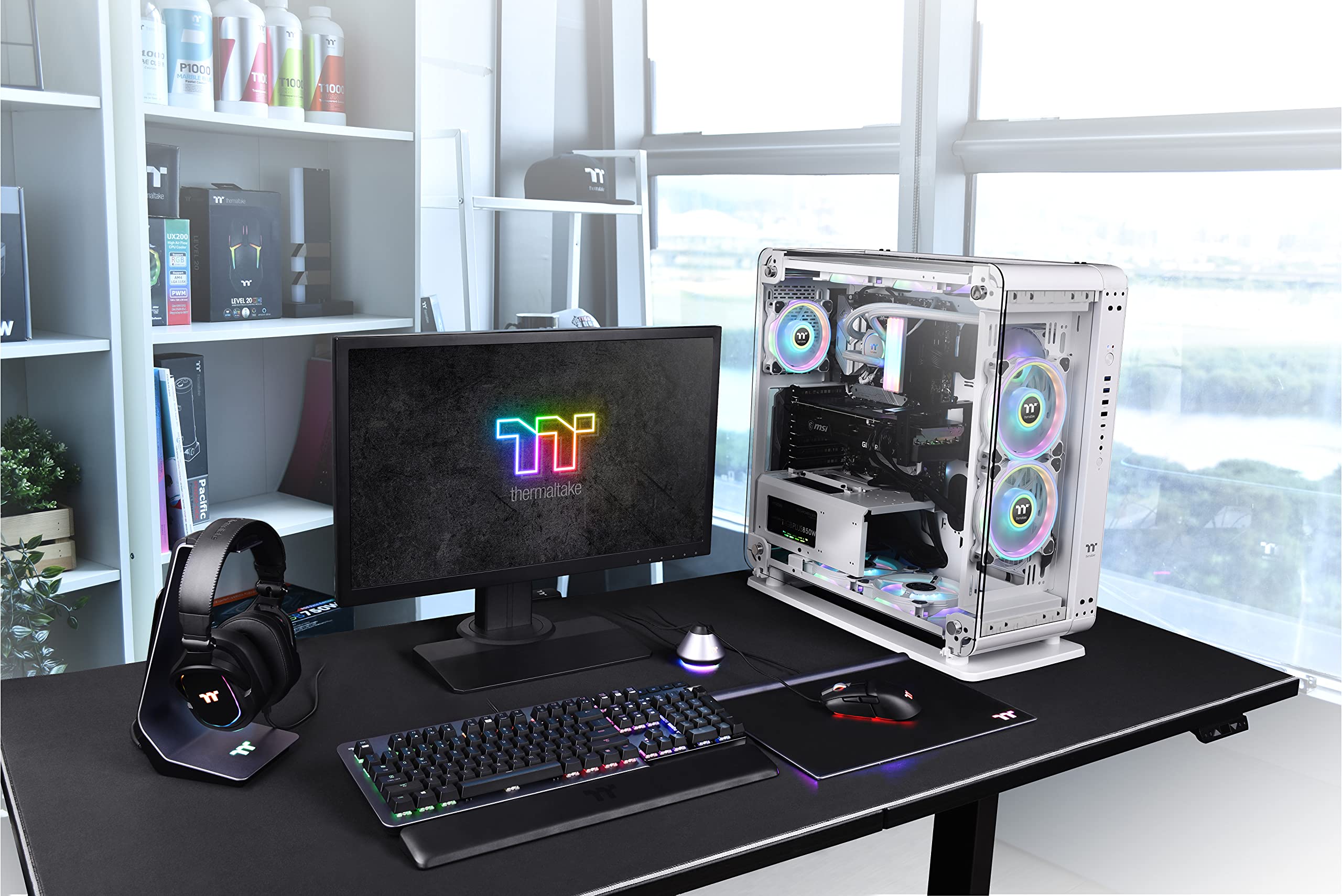Thermaltake Core P6 TG Snow | Mid-Tower ATX Case | 3 x Hardened 4
