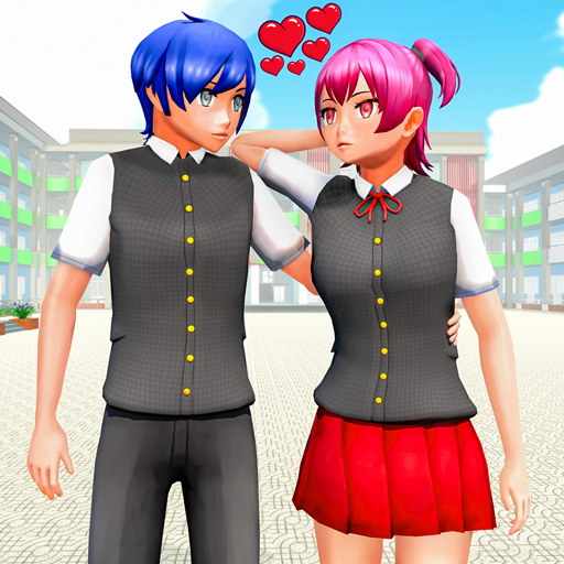 Chica de escuela de anime virtual - días de escuela secundaria historia de amor japonesa vida en el campus juegos de chicas