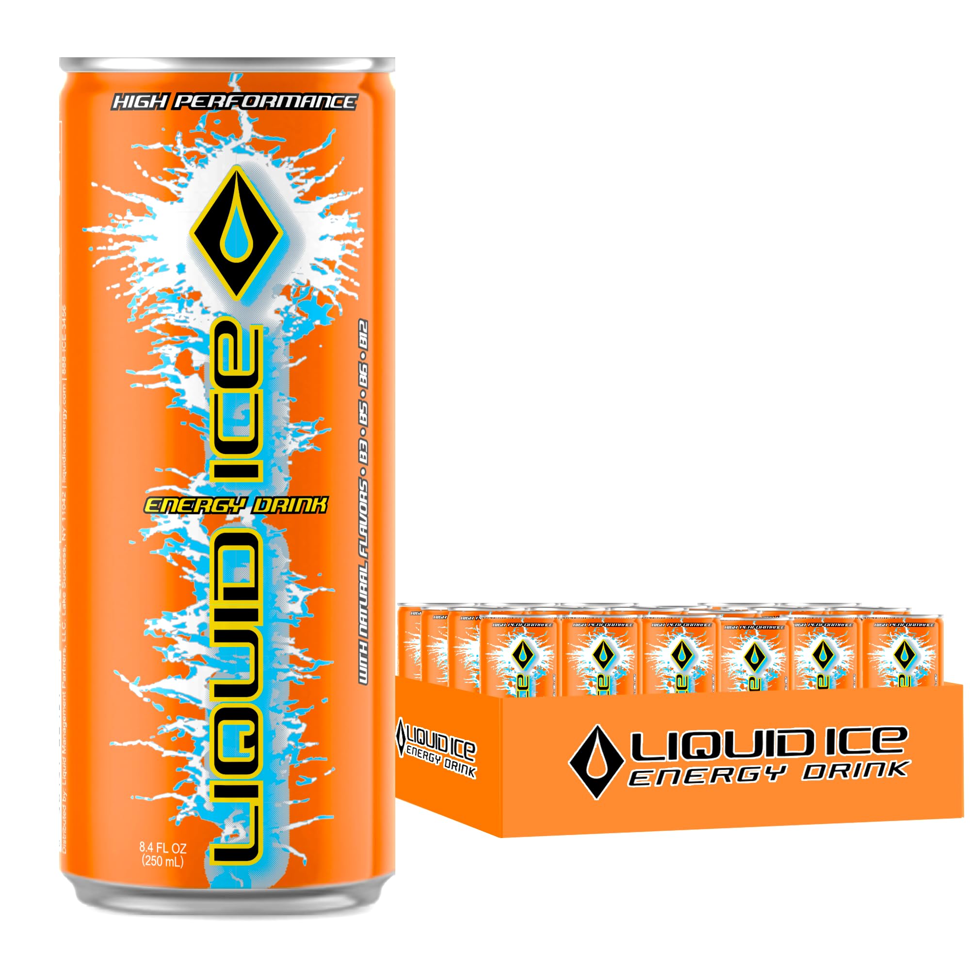 Amazon.com: Liquid Ice Energy Drink - Citrus Pop (8.3 Fl Oz, 24 Count) :  Grocery & Gourmet Food