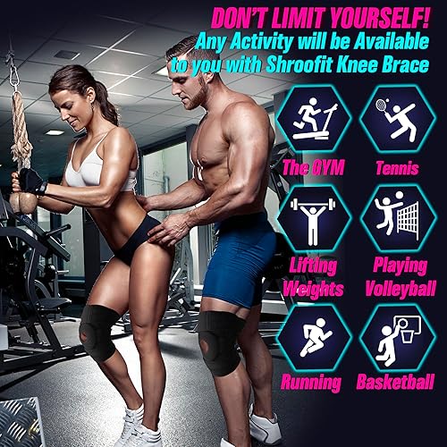 Miniatura 7 de Rodillera para aliviar el dolor de rodilla, soporte para hombres y mujeres, rodillera estabilizadora rotuliana, perfecta para correr y dolor de