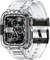 Vista 41 de amBand Bands - Funda protectora de pantalla compatible con Apple Watch Ultra 3/2/1 de 1.732 pulgadas, correa resistente M1 Sport Series y película