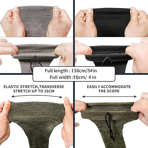 Miniatura 3 de Calcetines de pistola de punto, funda de silicona tratada para almacenamiento de rifleescopeta, antioxidante
