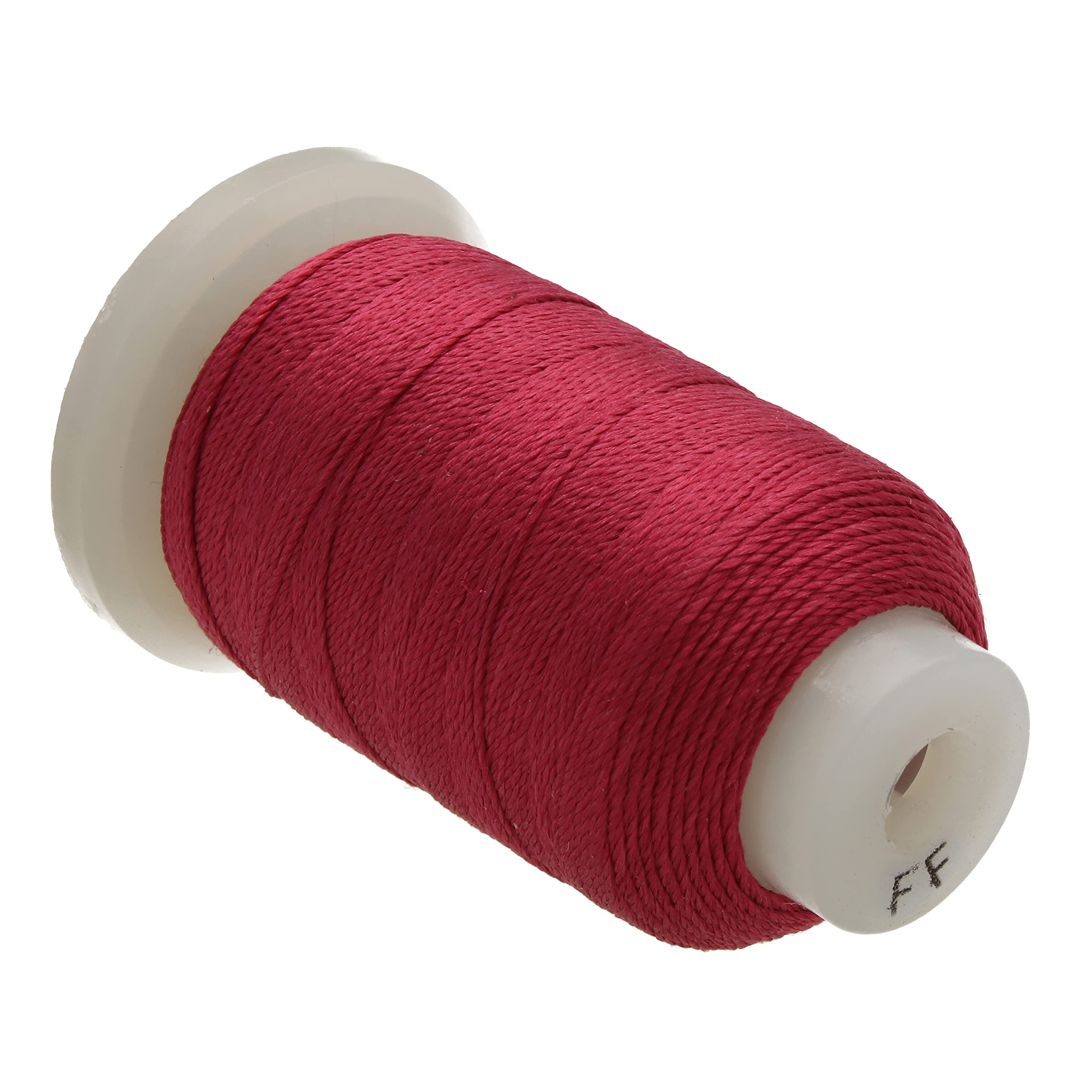 The Beadsmith Pure Silk Cord – Maroon, Size FF (0.381 mm/0.0150”), 115 Yards (345 ft), 1/2-Ounce Spool