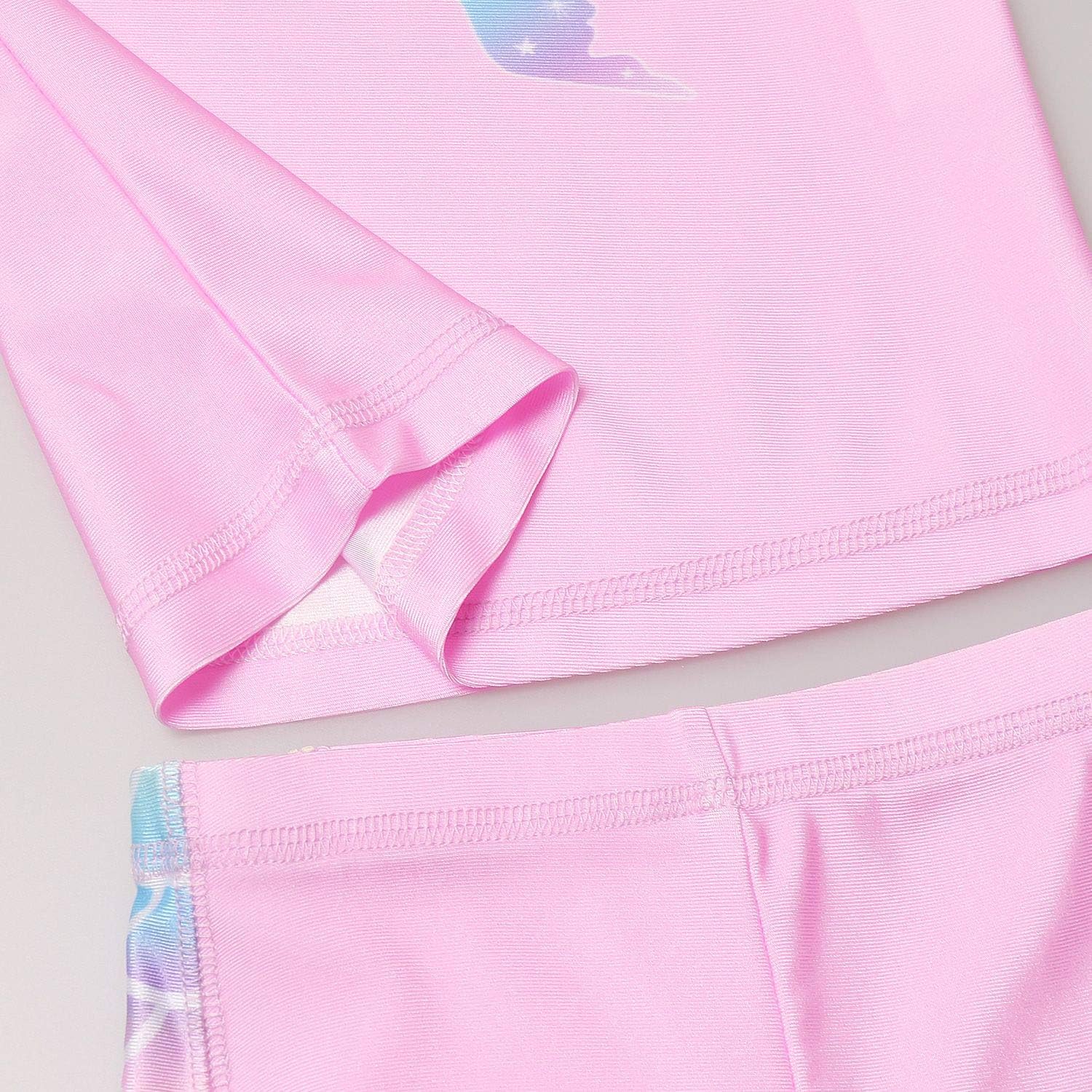 QPANCY Rash Guard for Girls Swimwear 2-Piece Mermaid Unicorn Swimsuit UPF 50+ UV - Image 6