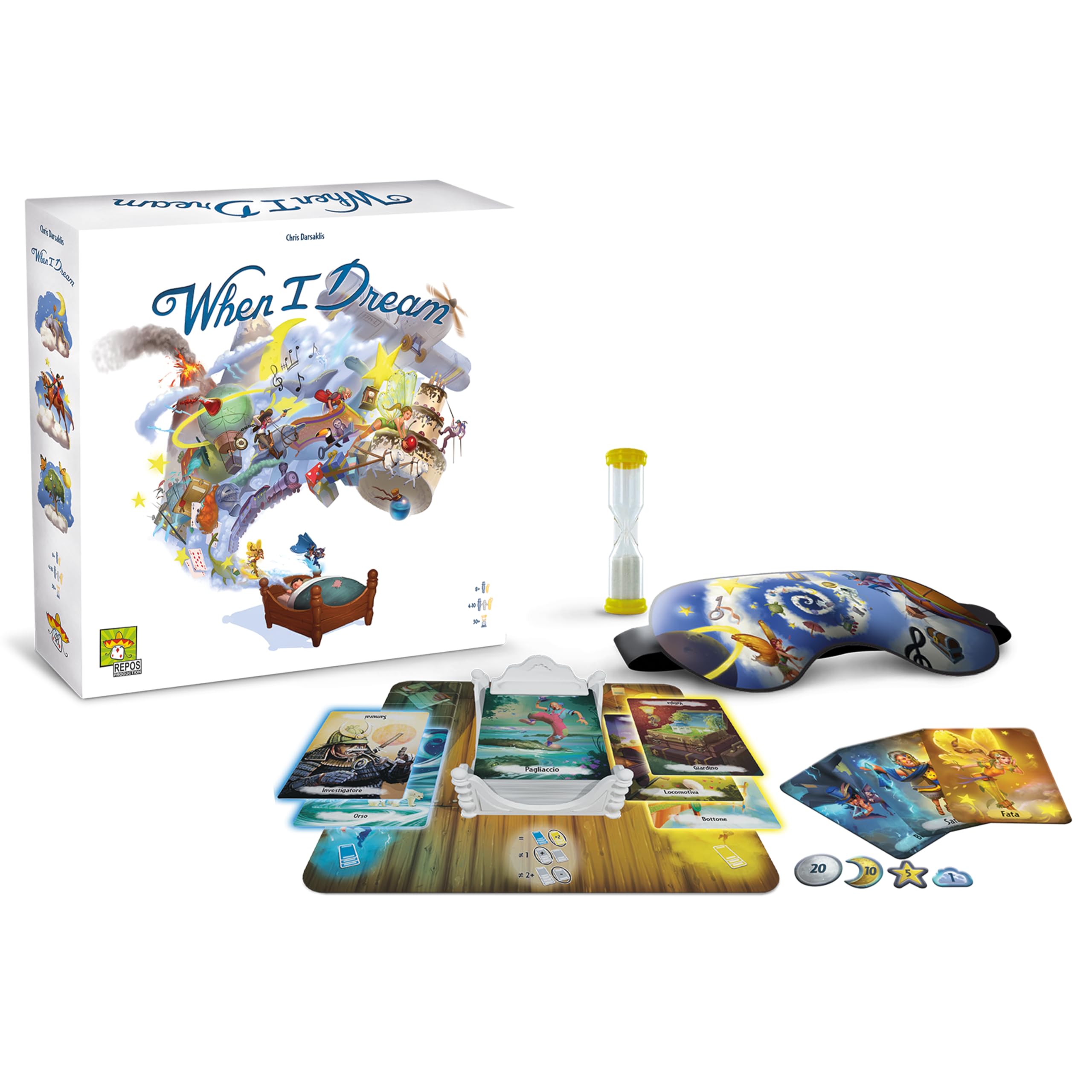 Asmodee - When I Dream, Jeu de Table, 4-10 Joueurs, 8+ Ans, édition en Italien