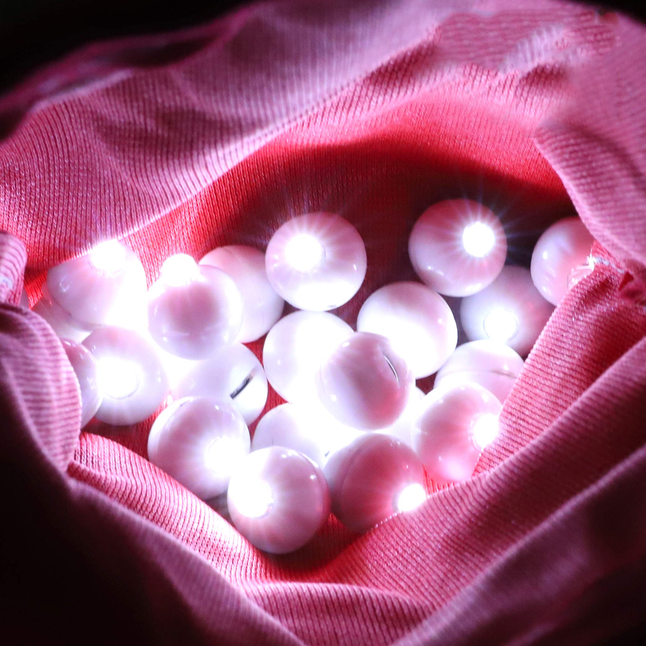 Neo LOONS 100pcs/lot 100 X White Round Led Ball Lamp Balloon Light Long Standby Time for Paper Lantern Balloon Light Party Wedding Decoration, White Case [Update Version]