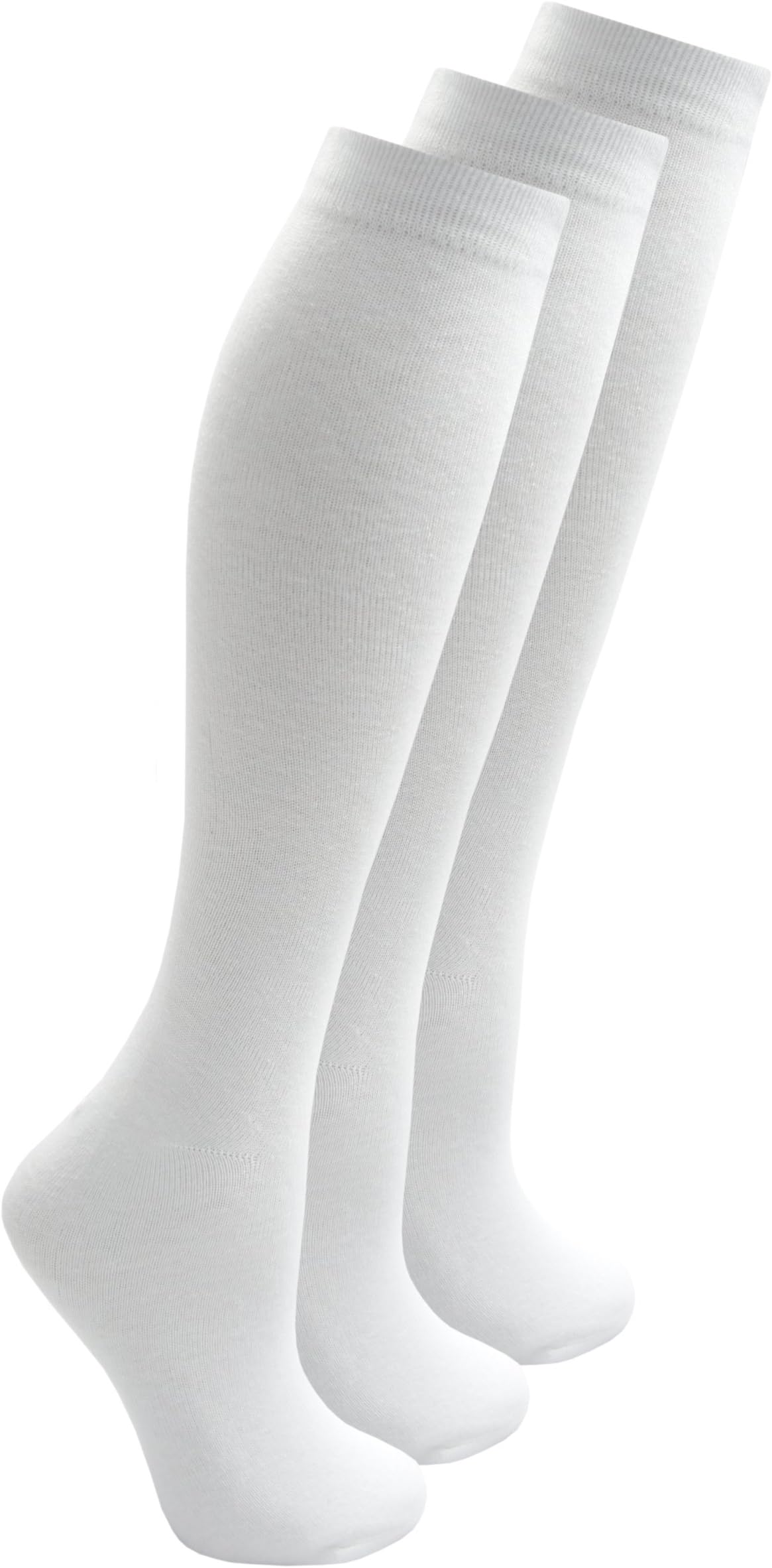 BACK TO SCHOOL - Childrens Girls 3 Pack Knee High Socks School Uniform