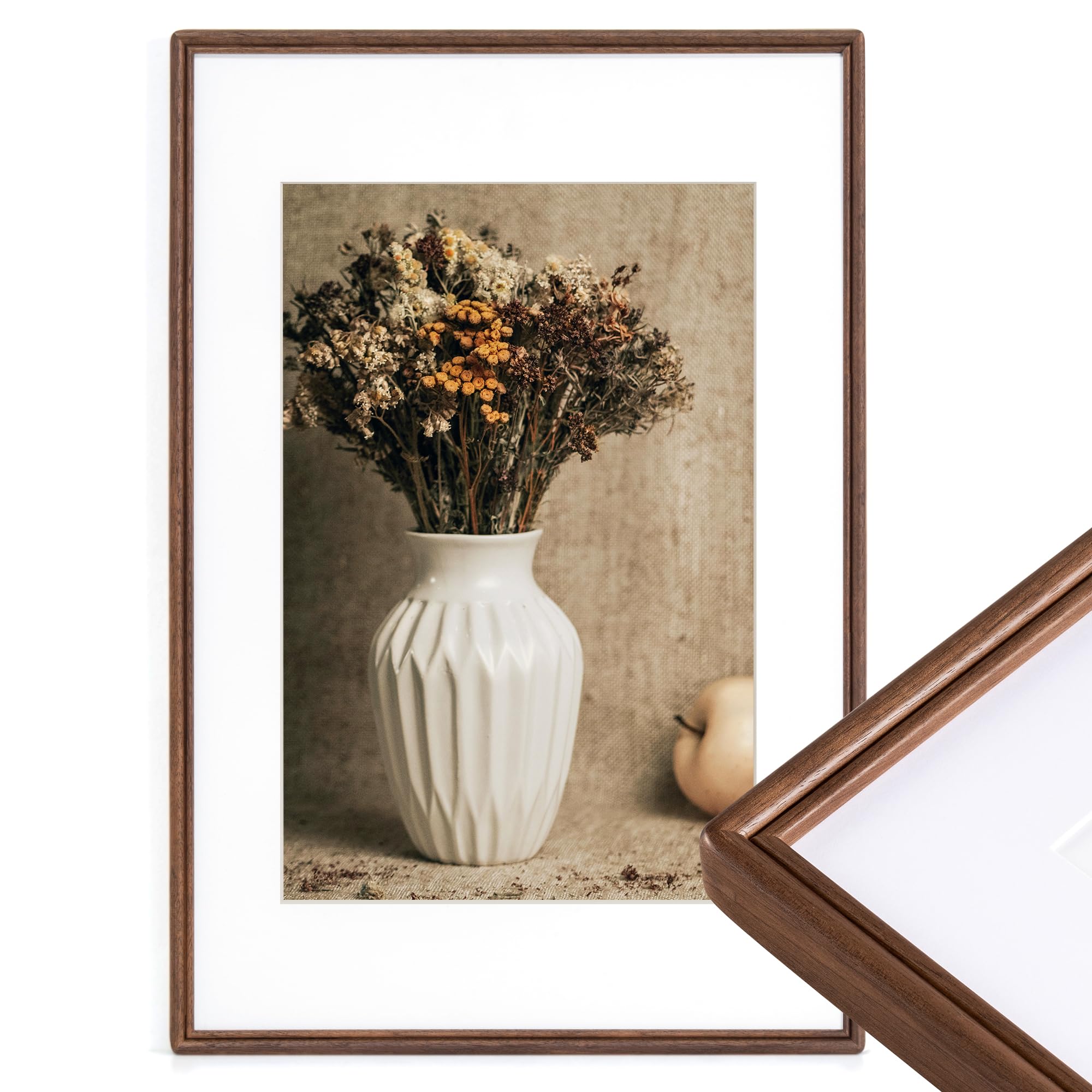 Amazon.com - 16x24 Poster Frame, Natural Solid Walnut Wood Picture