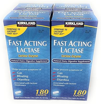 Kirkland signature fast acting lactase, 4 Pack 720 caplets