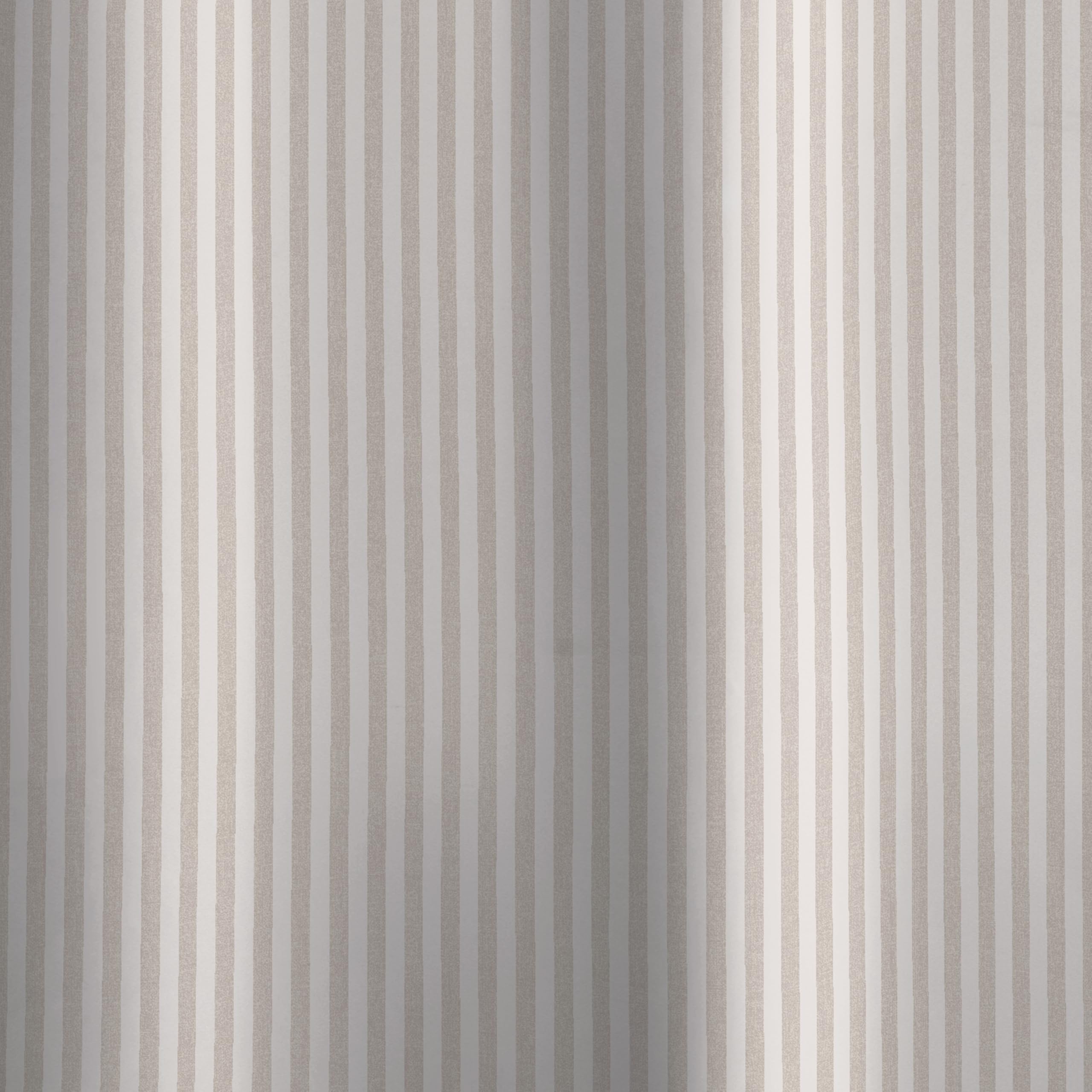 Catherine Lansfield Timeless Stripe 180x180cm Shower Curtain Natural, W 70.9" x L 70.9" (1 Panels) - Image 3
