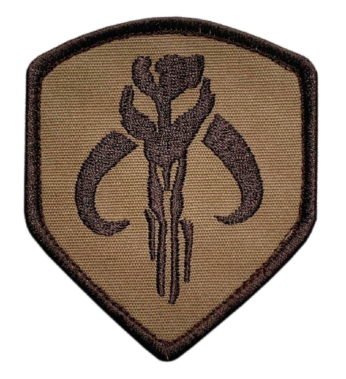 Hook Sand Camo Mandalorian Bounty Shield Patch SW03