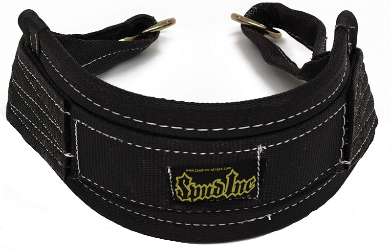 SPUD Belt Squat Medium Belt for Weight Lifting Strength Training and Power Lifting (Black)